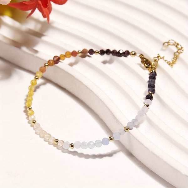 Bracelet en Pierre de Lune Naturelle Sunstone