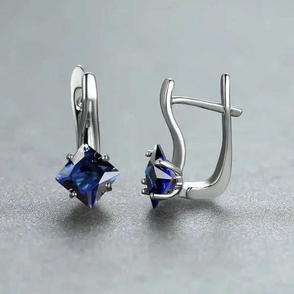 Boucles d'oreilles Sylvette Azurienne Élégantes