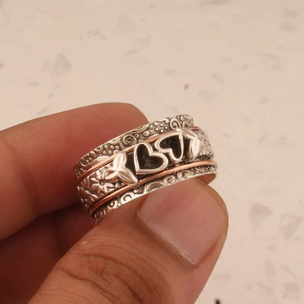Bague Héritage en Argent Gravé