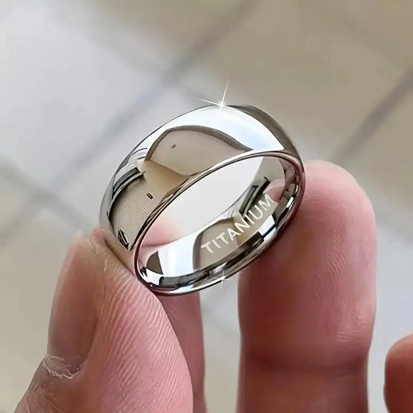 Bague en acier titane 6mm