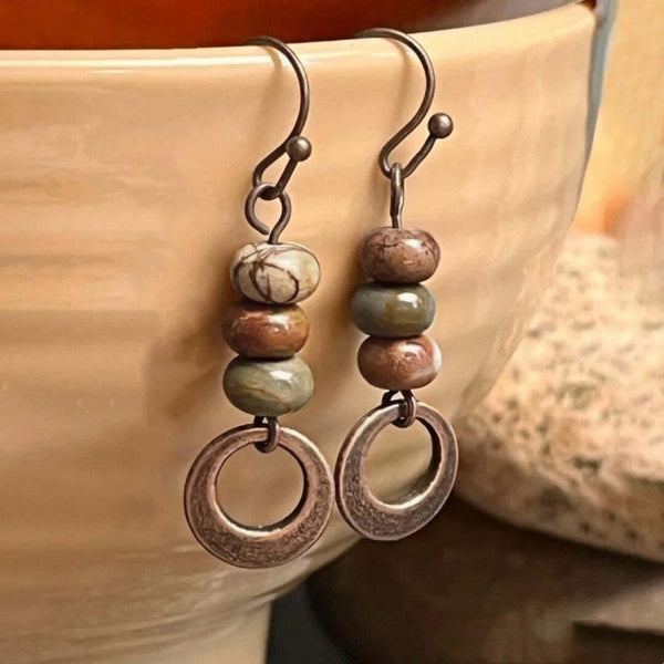 Bague en perles Kivi rustiques