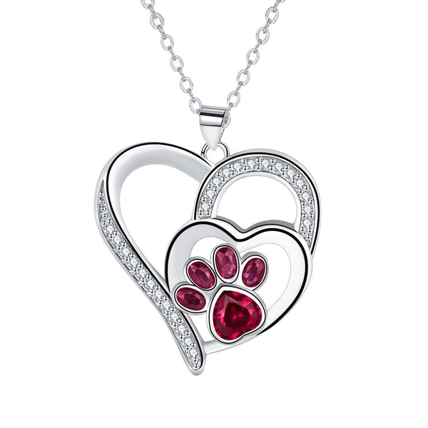 Collier avec une adorable empreinte de patte