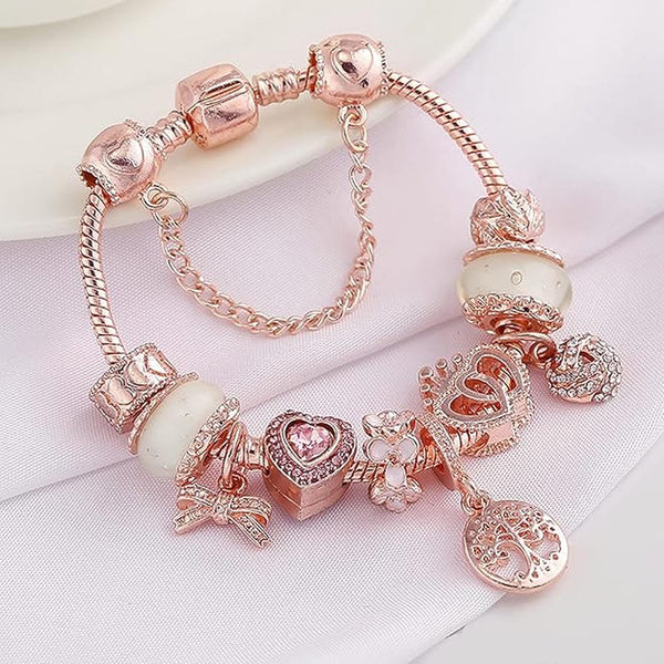 Bracelet attrape-rêves Ruusu avec pendentifs inclus