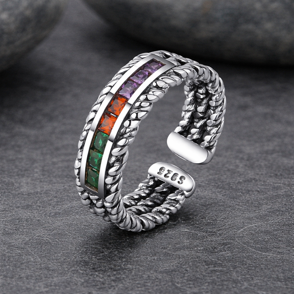 Bague en argent vintage Mosaiikki