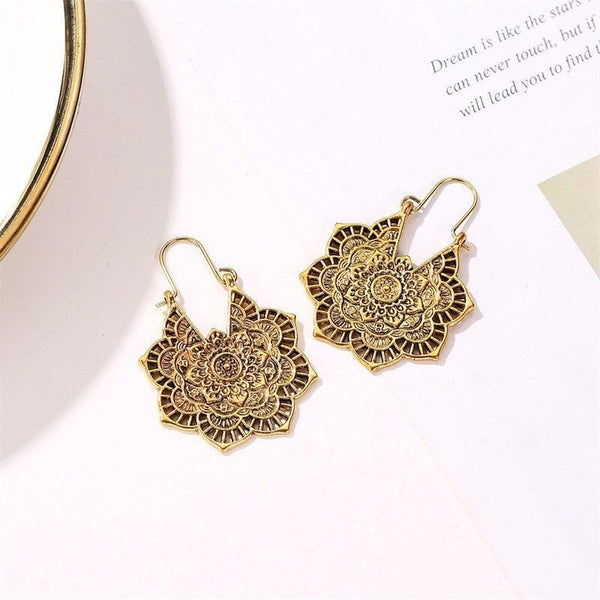 Boucles d'oreilles Mandala Lootus