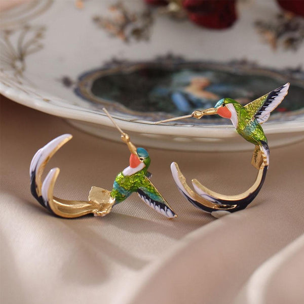 Boucles d'oreilles Colorful Kolibri Uniques