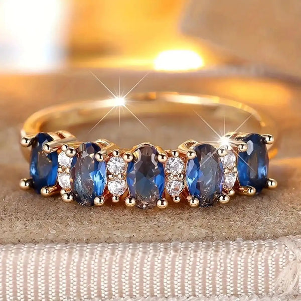 Bague en forme d'anneau avec accent variable
