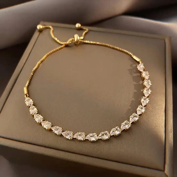 Bracelet en Pierre Géométrique Réglable