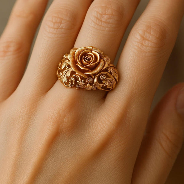 Bague Majestic Kukka Kulta