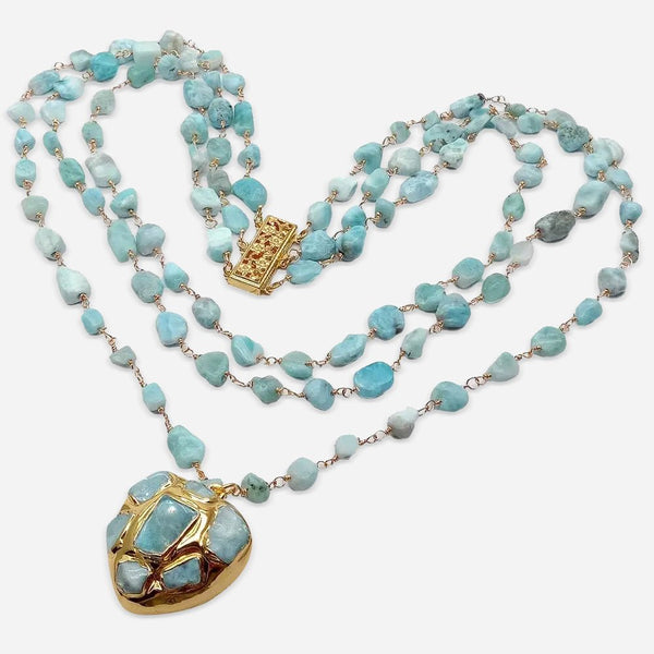 Collier pendentif Aqua Aurora