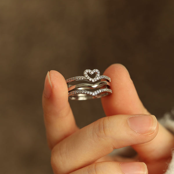 Bague Empilable Wish Bone Shining Love
