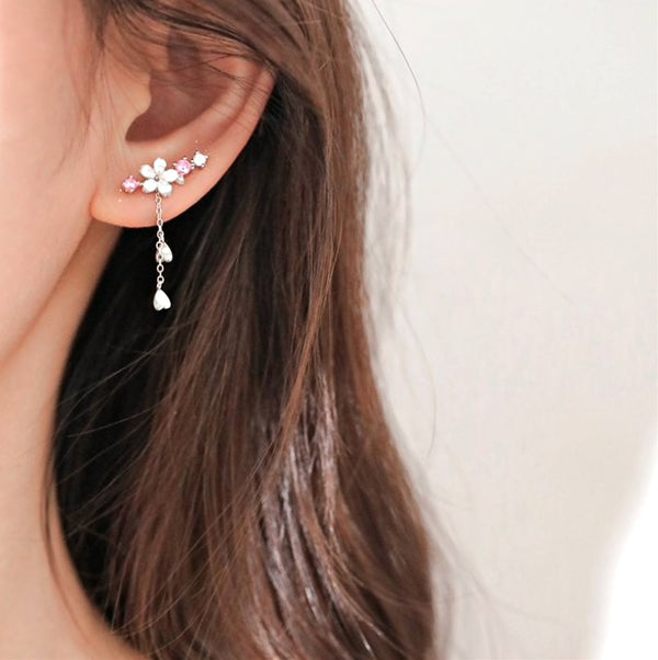 Boucles d'oreilles fleur de cerisier