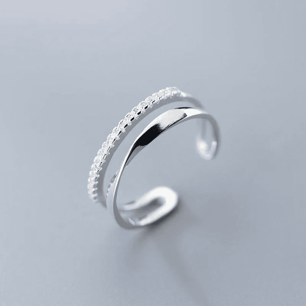 Bague en zircon cubique réglable