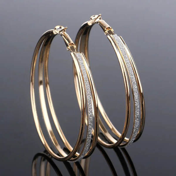 Aurielle™ | Boucles d'oreilles scintillantes plaqué or vintage