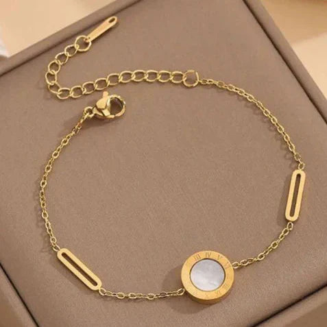 Bracelet en Coquillage Doré Minimaliste