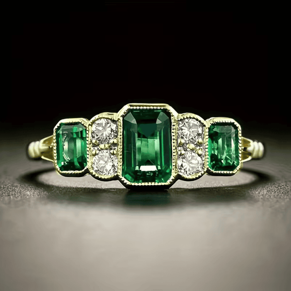 Bague Vintage Héritage Émeraude