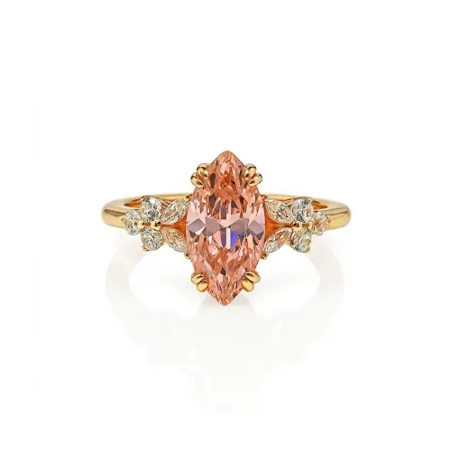 Bague Accent Cristal Fleurie Markiisi