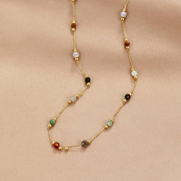 Collier en pierres précieuses colorées Aria