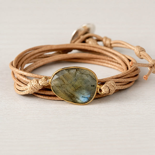 Bracelet en cuir Jalokivi Wrap