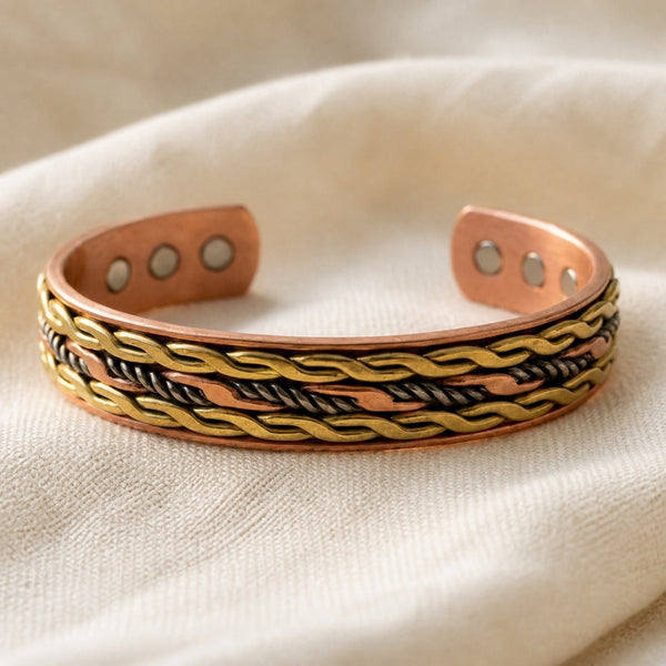 Bracelet tressé en cuivre Ikuisuus