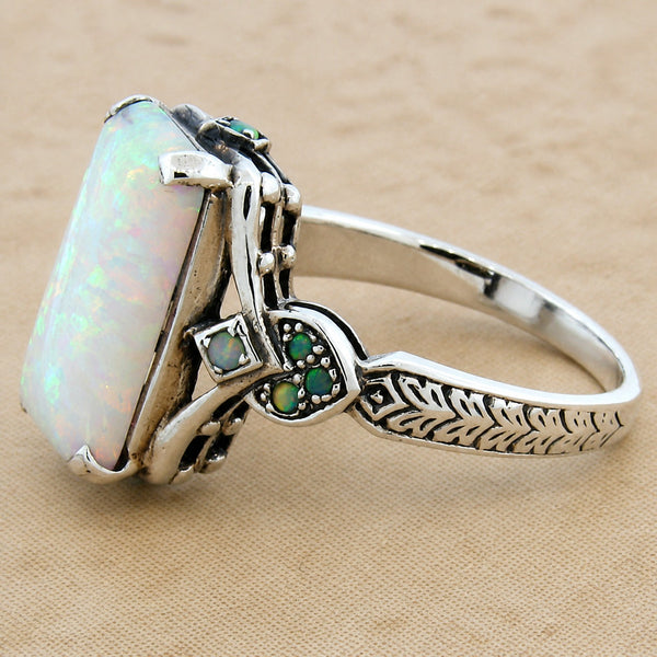 Bague Jalokivi Antiqued Court