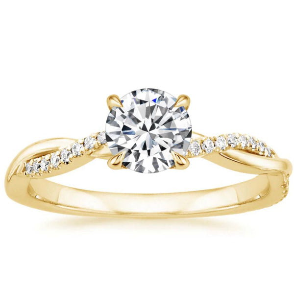Bague en diamant Jane torsadée