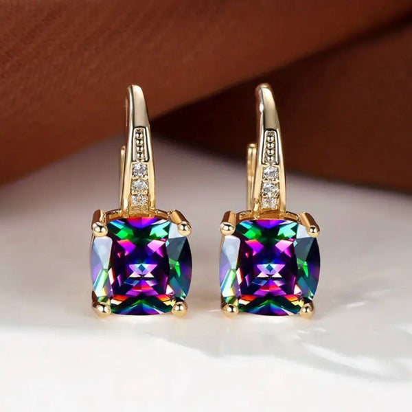 Boucles d'oreilles en pierre mystérieuse