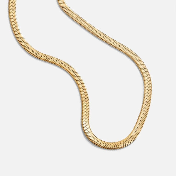 Collier en chaîne serpent doré
