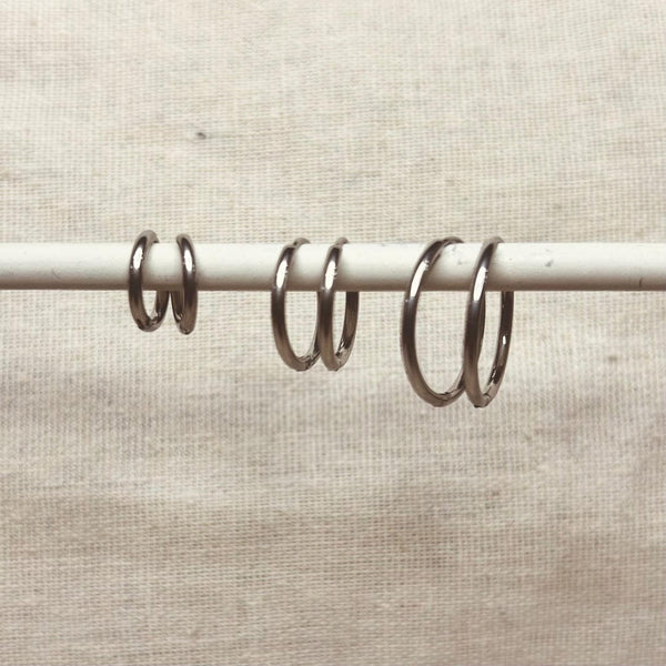 Ensemble de 3 Paires de Boucles d'Oreilles Quotidiennes Or Argent