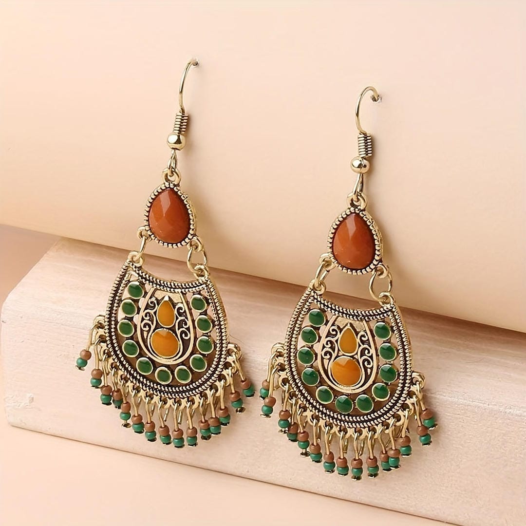 Boucles d'oreilles Chandelier Terre d'Automne
