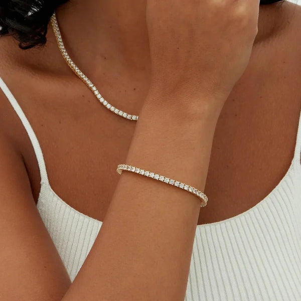 Bracelet de tennis en cristal classique