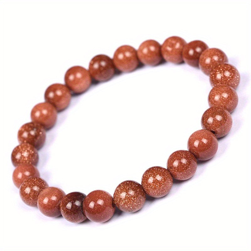 Bracelet en perles de pierre de lune minimaliste et éclatant