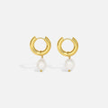 Boucles d'oreilles goutte en perles dorées intemporelles