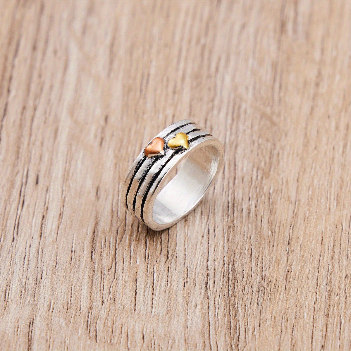 Bague de mode rétro à plusieurs couches Sydän