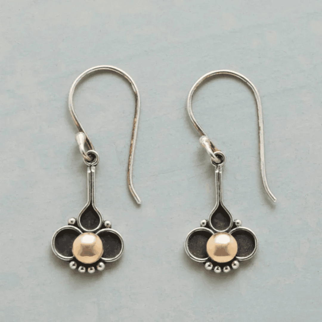 Boucles d'oreilles Boho Clover Helmi Argent