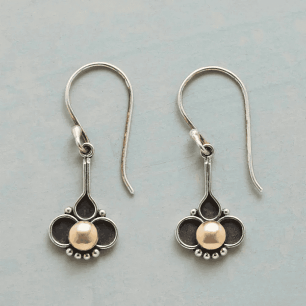 Boucles d'oreilles Boho Clover Helmi Argent