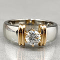 Bague en Zirconium Luxe Encastré