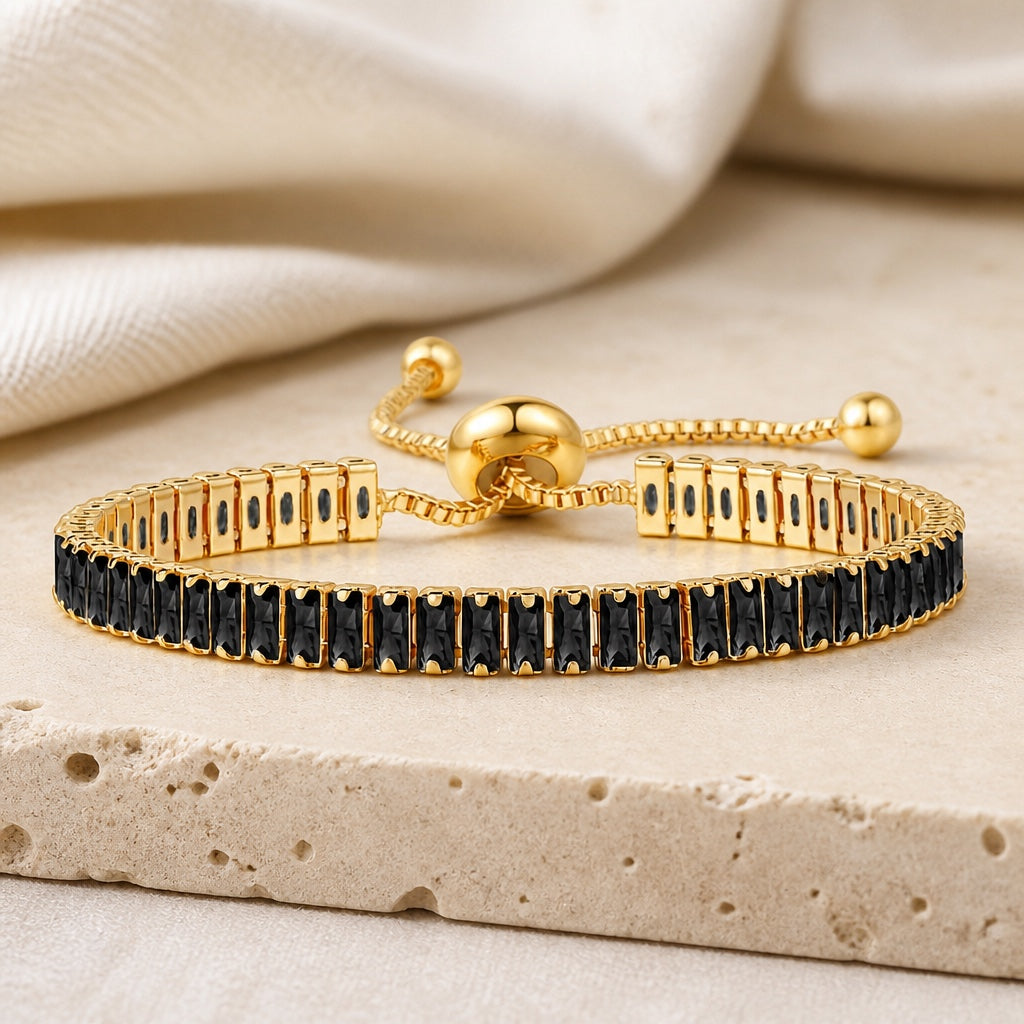 Bracelet de tennis en zirconium raffiné