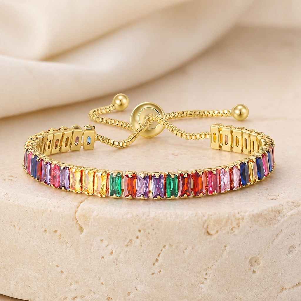 Bracelet de tennis en zirconium raffiné