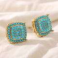 Boucles d'oreilles Turquoise Distinguées