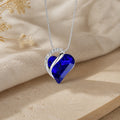 Collier Cœur Éternel Saphir