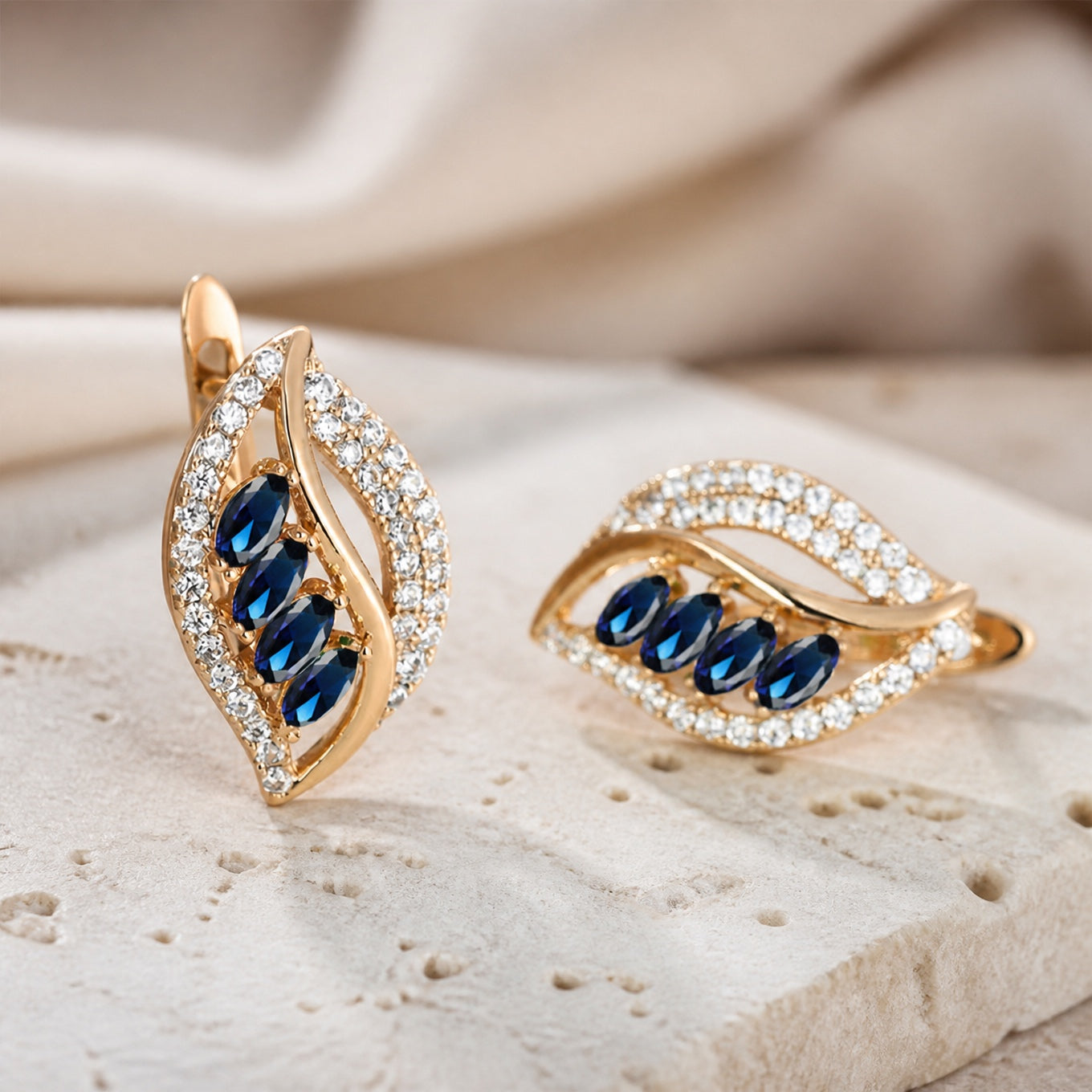 Boucles d'oreilles en or Isola Caelurelle