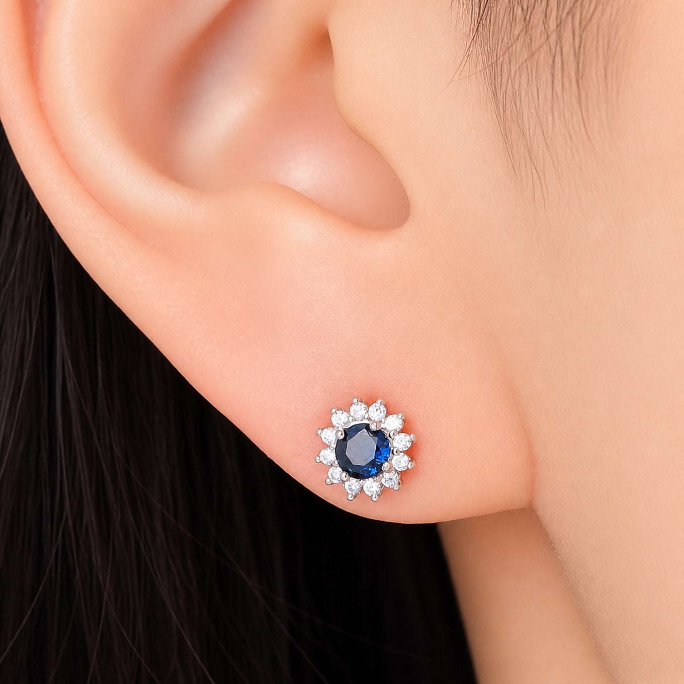 Boucles d'oreilles Safiiri Céleste en Fleur