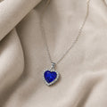 Collier pendentif Cœur Saphir