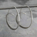 Boucles d'oreilles en spirale ouverte en forme de goutte