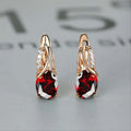 Boucles d'oreilles en or avec pierre rubis Veressa