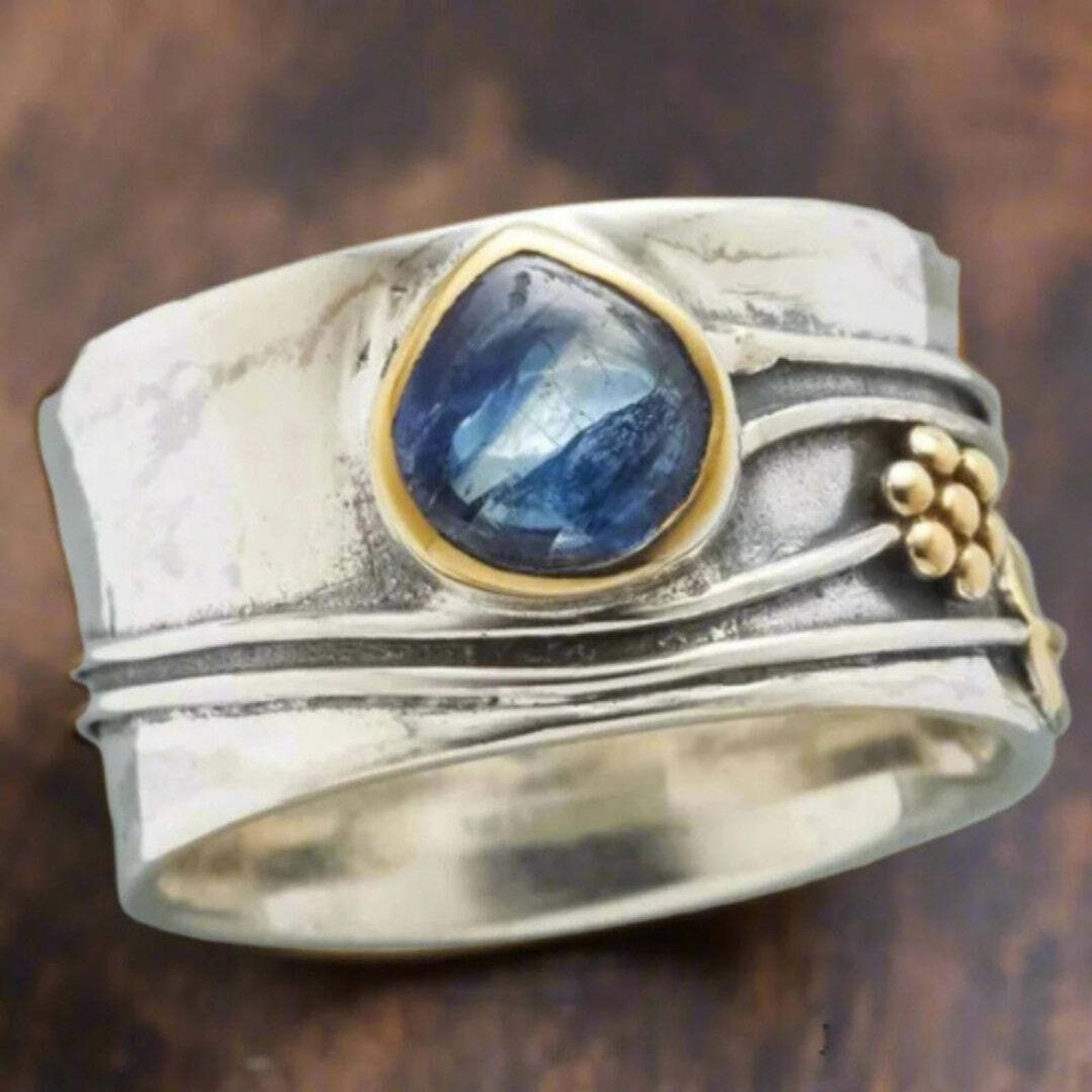Bague de Méditation en Pierre Précieuse Bohème
