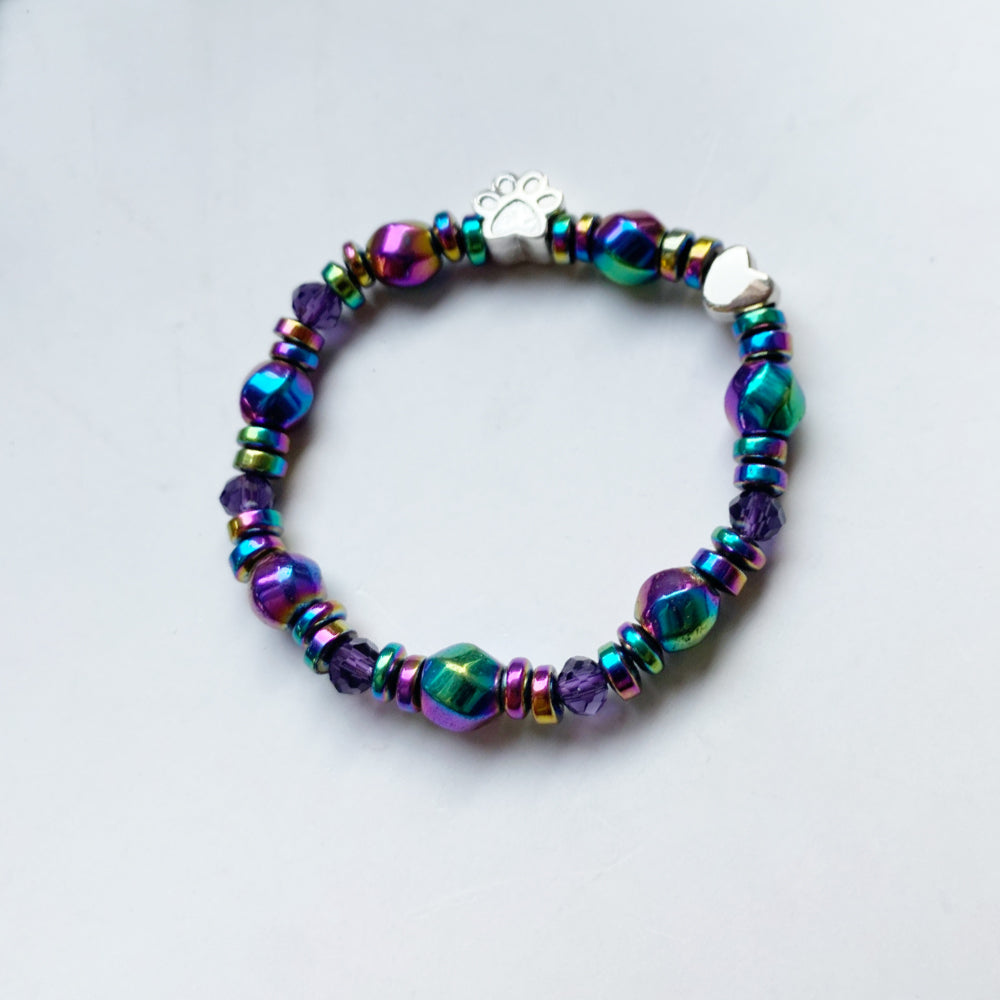 Bracelet magnétique avec pendentif en forme de tasse