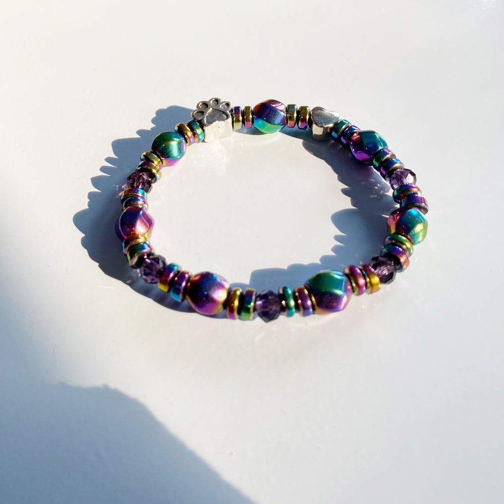 Bracelet magnétique avec pendentif en forme de tasse