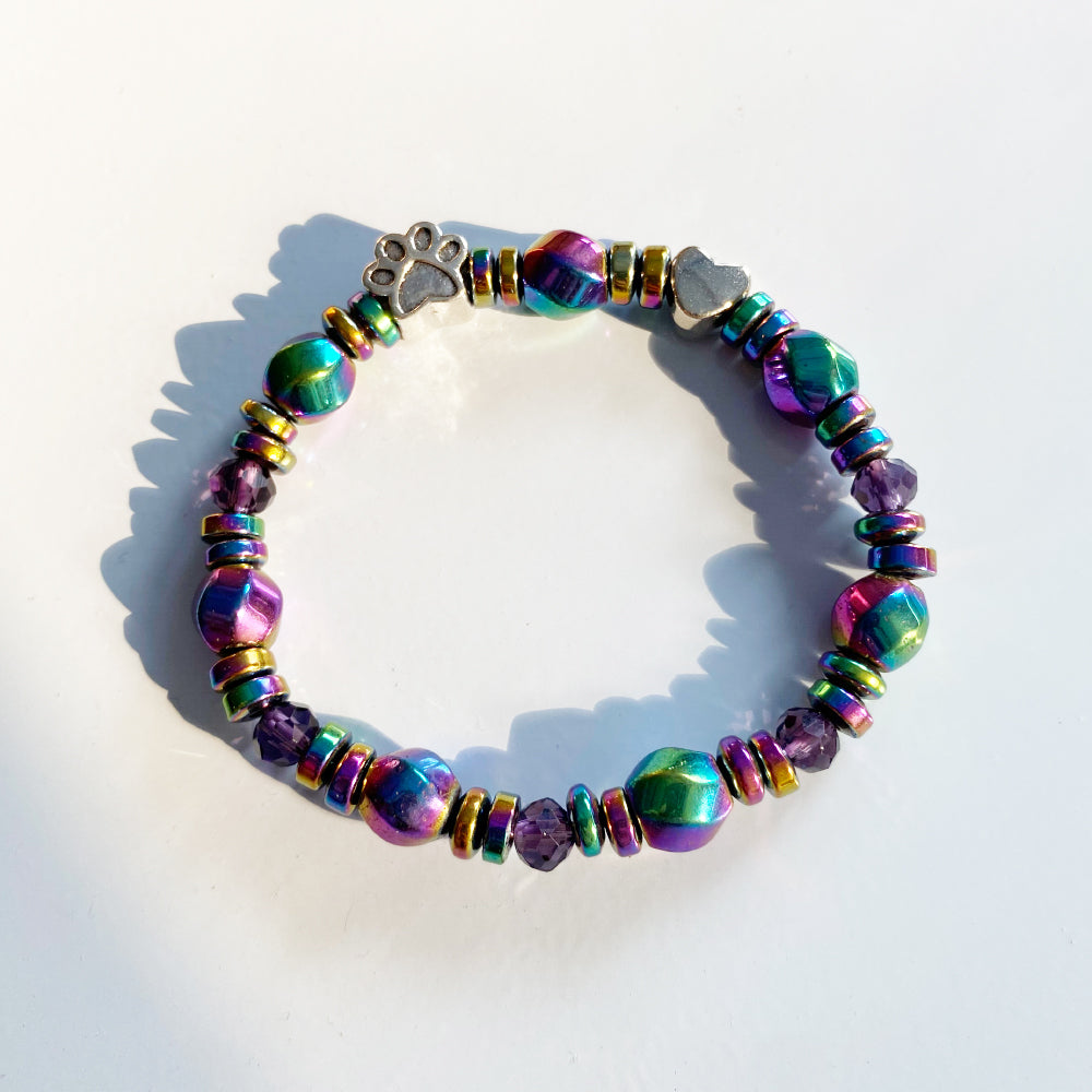 Bracelet magnétique avec pendentif en forme de tasse
